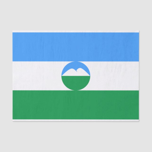 Papel De Seda Bandera de Kabardino Balkaria (Anverso)