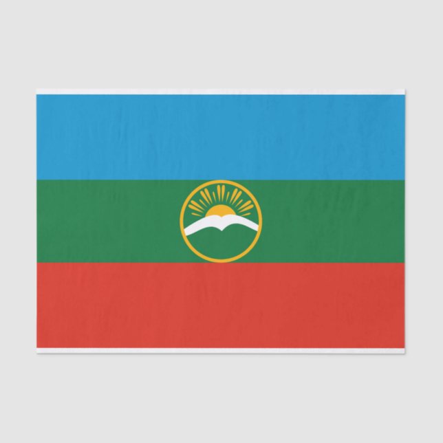 Papel De Seda Bandera de Karachay Cherkessia (Anverso)