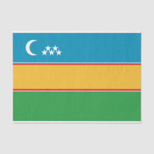 Papel De Seda Bandera de Karakalpakstan