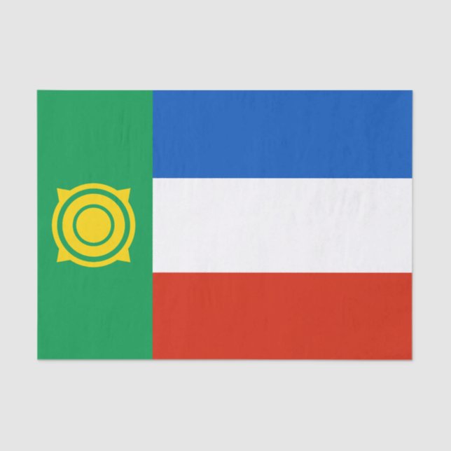 Papel De Seda Bandera de Khakasia (Anverso)