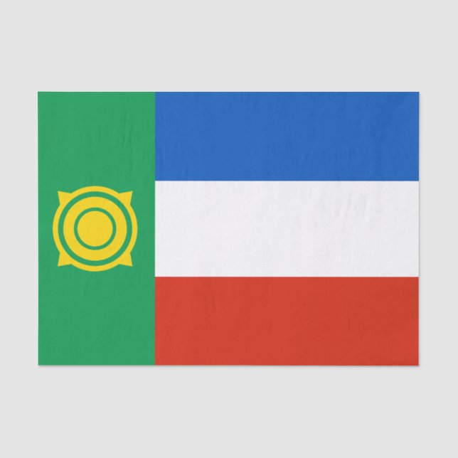 Papel De Seda Bandera de Khakassia (Anverso)