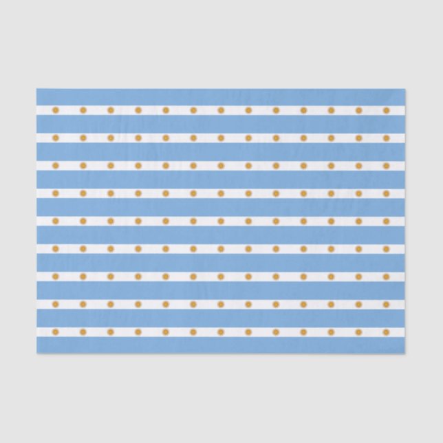 Papel De Seda Bandera de la Argentina (Anverso)