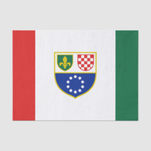 Papel De Seda Bandera de la Federación de Bosnia y Herzegovina