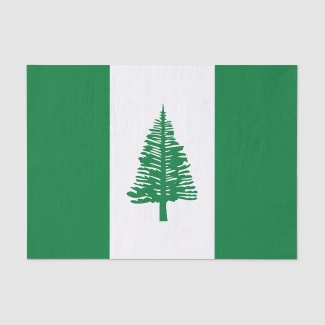 Papel De Seda Bandera de la Isla Norfolk (Anverso)