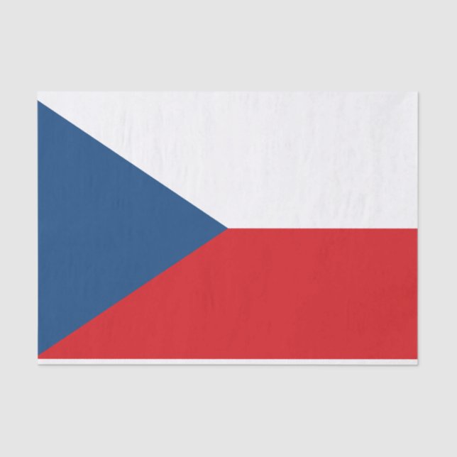 Papel De Seda Bandera de la República Checa (Anverso)