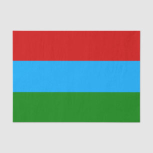 Papel De Seda Bandera de la República de Karelia