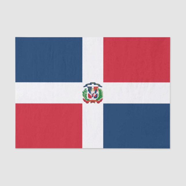 Papel De Seda Bandera de la República Dominicana (Anverso)