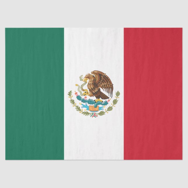 Papel De Seda Bandera de la República Mexicana (Anverso)