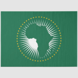 Papel De Seda Bandera de la Unión Africana (África) (Panafrica)