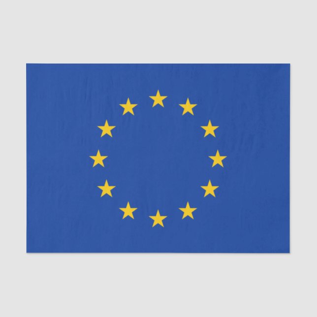 Papel De Seda Bandera de la Unión Europea (Anverso)