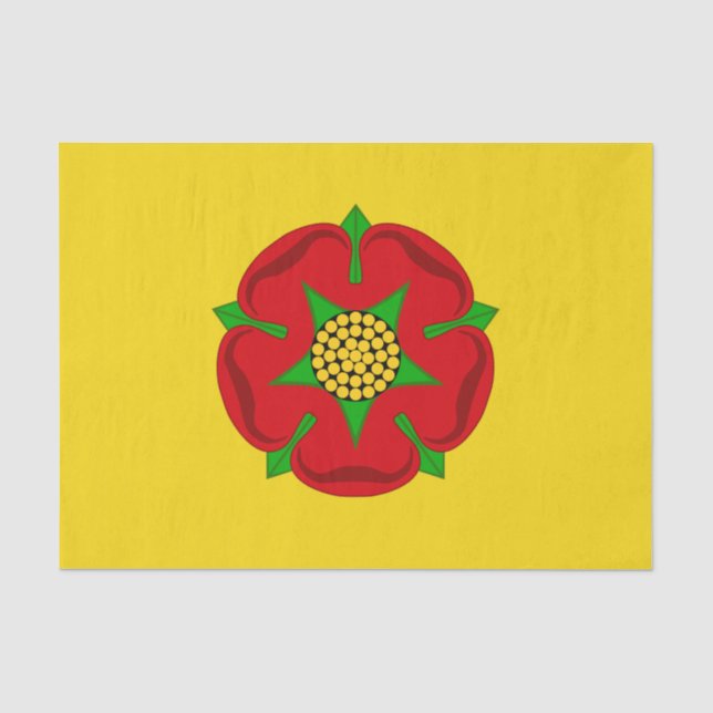 Papel De Seda Bandera de Lancashire (Anverso)