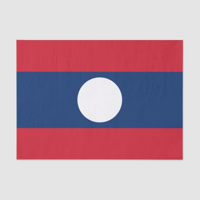 Papel De Seda Bandera de Laos (Anverso)