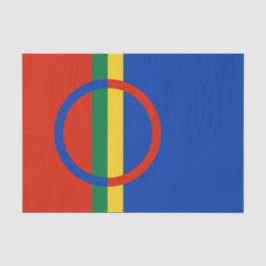 Papel De Seda Bandera de Laponia (Navidades) (Sami) (Laplander)