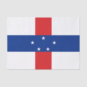 Papel De Seda Bandera de las Antillas Neerlandesas