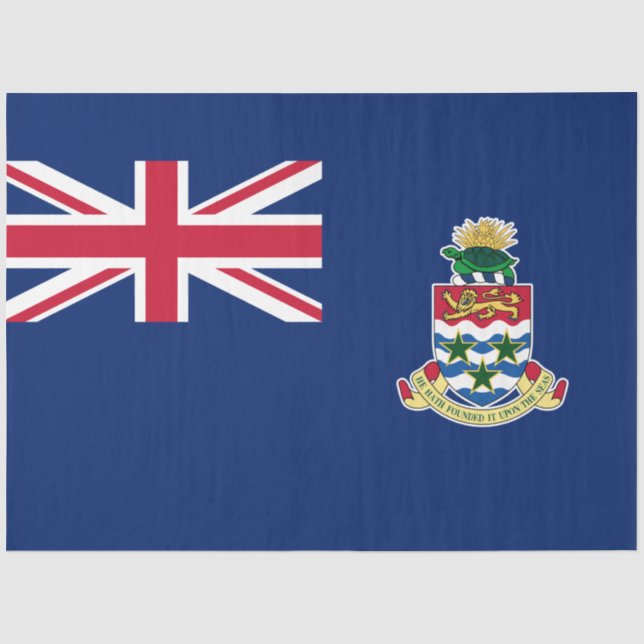 Papel De Seda Bandera de las Islas Caimán (Anverso)