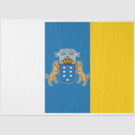 Papel De Seda Bandera de las Islas Canarias (Canarias) (Canarias