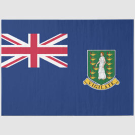 Papel De Seda Bandera de las Islas Vírgenes Británicas