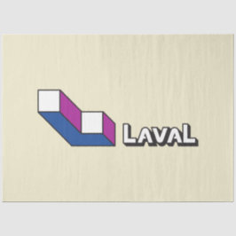 Papel De Seda Bandera de Laval (Quebec, Canadá)