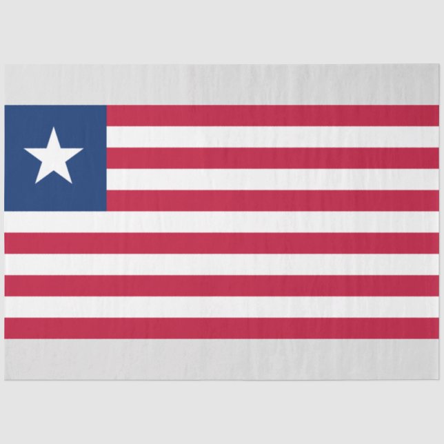Papel De Seda Bandera de Liberia (Liberia) (Anverso)