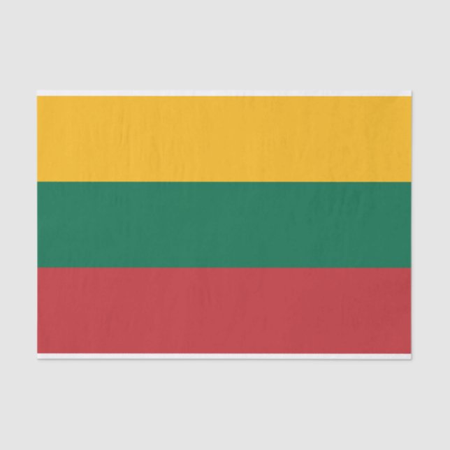 Papel De Seda Bandera de Lituania (Anverso)
