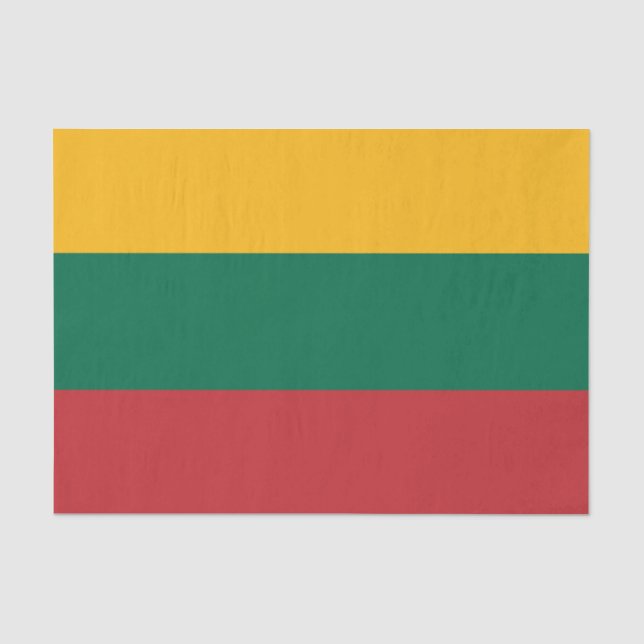 Papel De Seda Bandera de Lituania (Anverso)