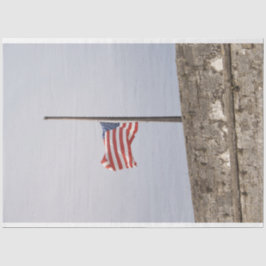 Papel De Seda Bandera de los Estados Unidos a media asta (Estado
