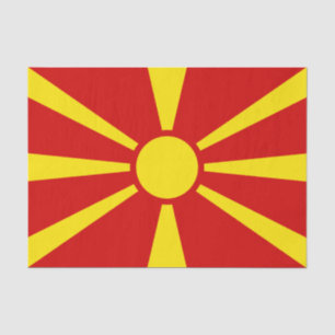 Papel De Seda Bandera de Macedonia