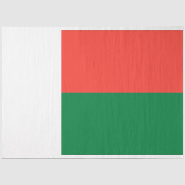Papel De Seda Bandera de Madagascar (Anverso)