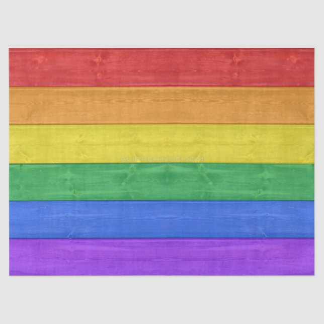 Papel De Seda Bandera de madera de orgullo de SlipperyJoe arco i (Anverso)