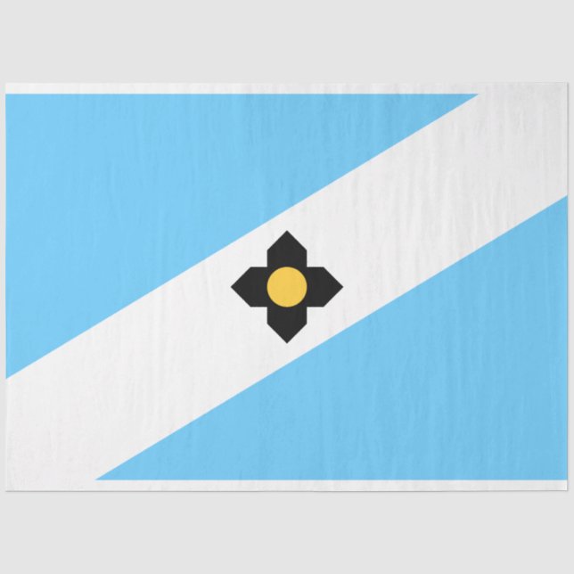 Papel De Seda Bandera de Madison (Wisconsin) (Anverso)