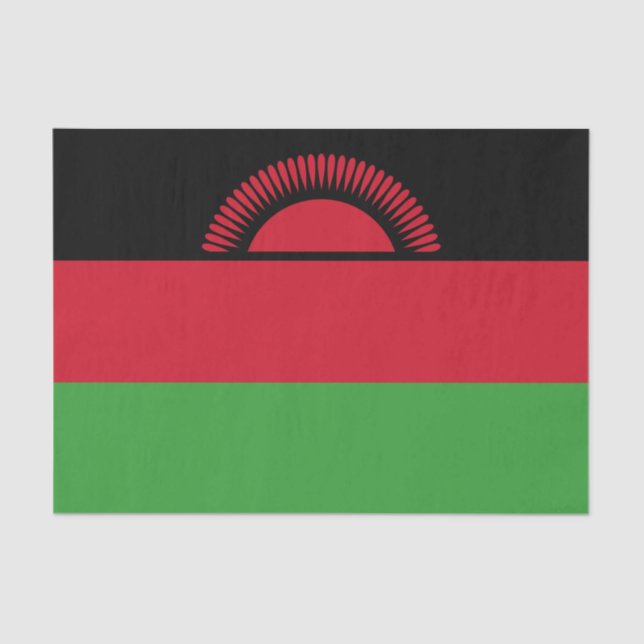 Papel De Seda Bandera de Malawi (Anverso)
