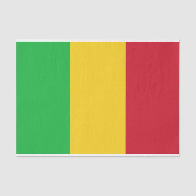 Papel De Seda Bandera de Mali (Anverso)