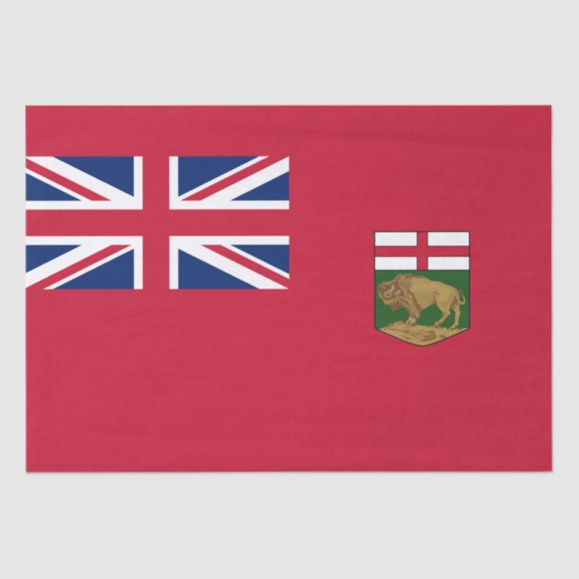 Papel De Seda Bandera de Manitoba (Anverso)