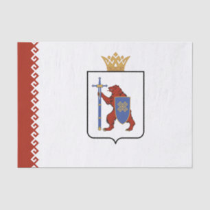 Papel De Seda Bandera de Mari El