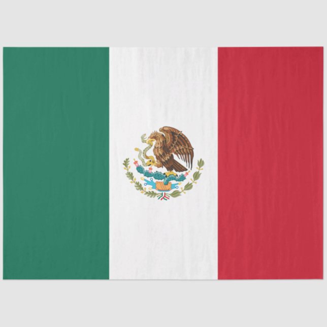 Papel De Seda Bandera de México (México) (Anverso)