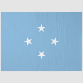 Papel De Seda Bandera de Micronesia (Estados Federados de Micron