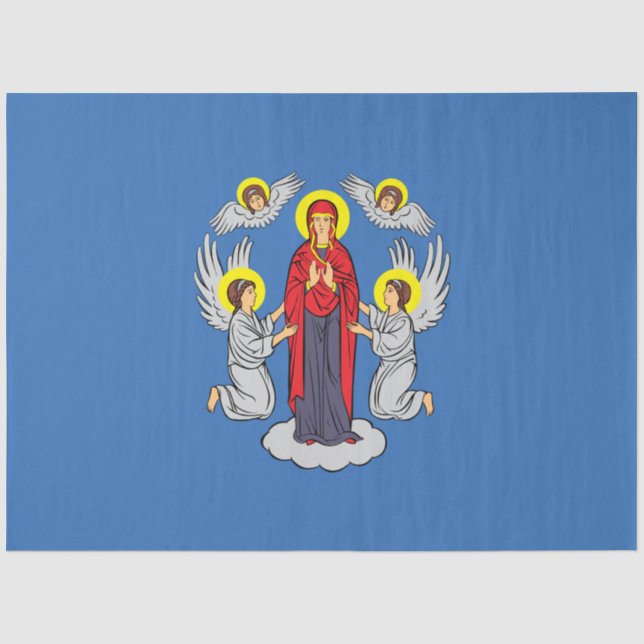 Papel De Seda Bandera de Minsk (Belarús) (Anverso)