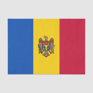 Papel De Seda Bandera de Moldavia