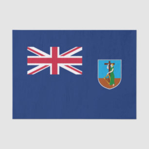 Papel De Seda Bandera de Montserrat