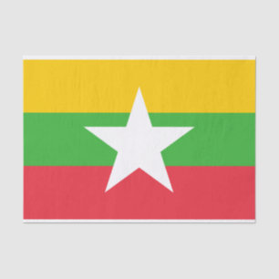 Papel De Seda Bandera de Myanmar