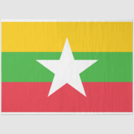 Papel De Seda Bandera de Myanmar (Birmania)