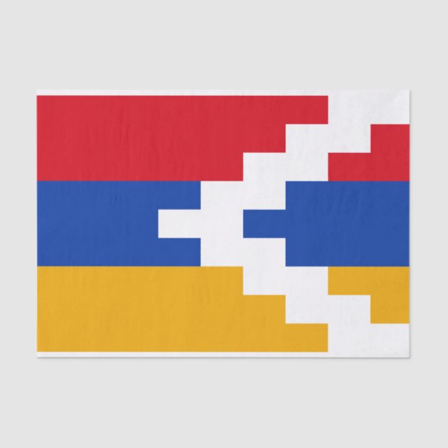 Papel De Seda Bandera de Nagorno Karabakh (Anverso)