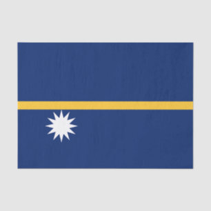 Papel De Seda Bandera de Nauru