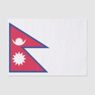 Papel De Seda Bandera de Nepal