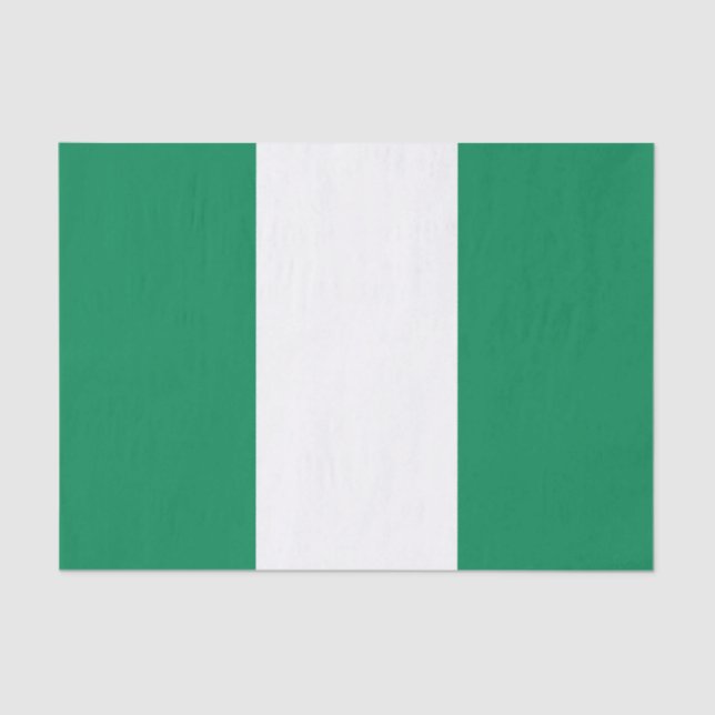 Papel De Seda Bandera de Nigeria (Anverso)