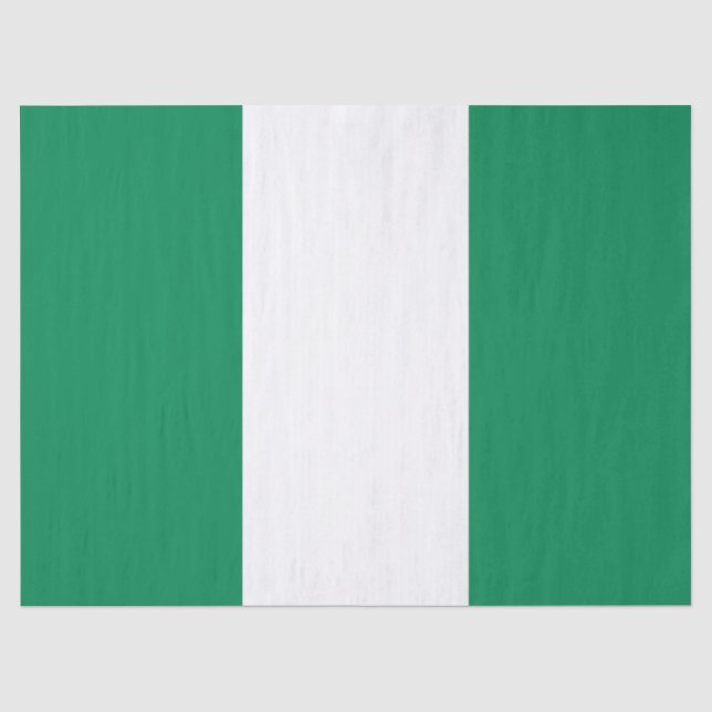Papel De Seda Bandera de Nigeria (Anverso)