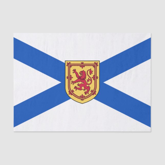 Papel De Seda Bandera de Nueva Escocia (provincia canadiense) (Anverso)