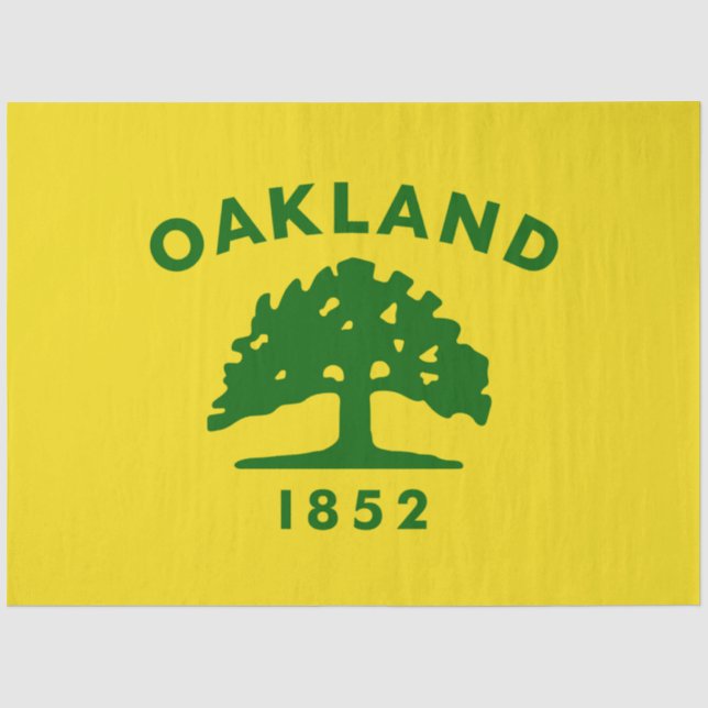Papel De Seda Bandera de Oakland (California) (Anverso)
