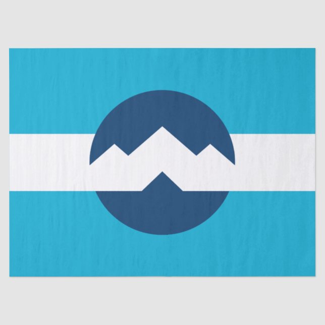 Papel De Seda Bandera de Ogden, Utah (Anverso)