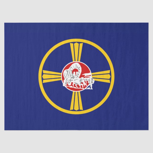 Papel De Seda Bandera de Omaha (Nebraska) (Anverso)